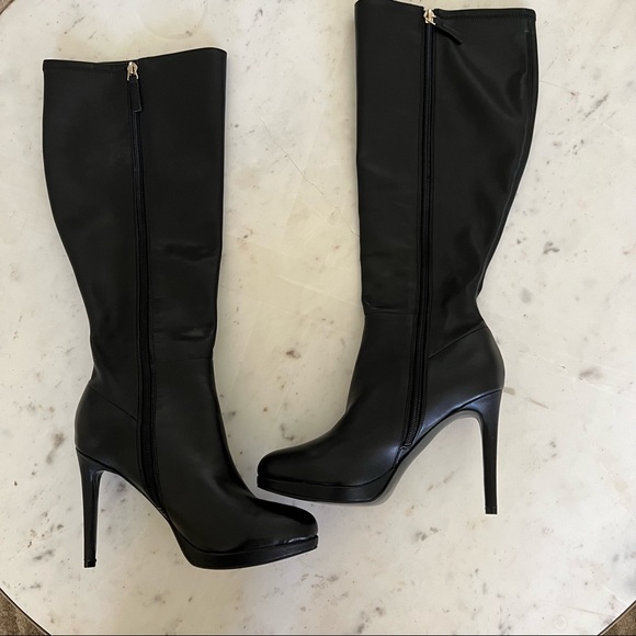 Nine West Quizme Wide Calf Platform Boots - Picture 6 of 12